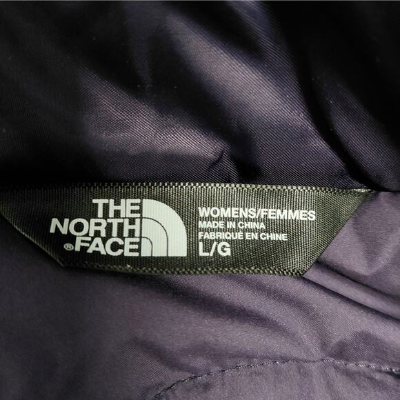 The North Face Womens 550 Down Puffer Vest Sz Large Purple Quilted Zip Jacket - Picture 7 of 9